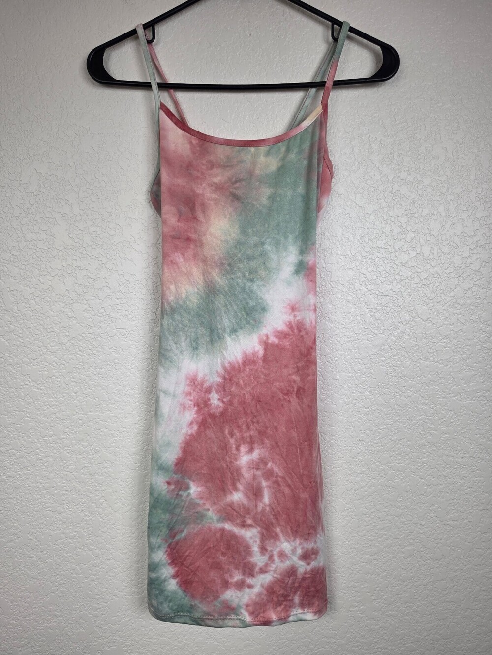 Windsor Tie-Dye Spaghetti Strap Dress with Back Cutout